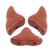 Cuentas de vidrio Helios® de Puca® 6x10mm - La Divine Terracotta x10g