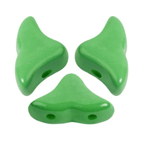 Cuentas de vidrio Helios® de Puca® 6x10mm - La Divine Pistacho x10g