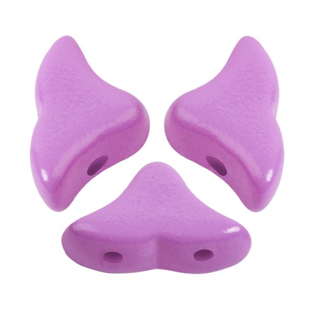 Cuentas de vidrio Helios® de Puca® 6x10mm - La Divine Lilac x10g