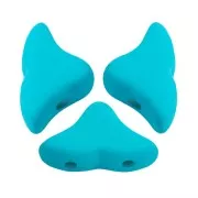 Cuentas de vidrio Helios® de Puca® 6x10mm - La Divine Aqua Mat x10g