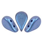 Amos® perlas de vidrio de Puca® 5x8 mm - Stardust Blue x10g