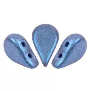 Amos® perlas de vidrio de Puca® 5x8 mm - Stardust Blue x10g
