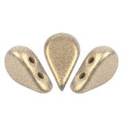 Amos® perlas de vidrio de Puca® 5x8 mm - Stardust Beige x10g