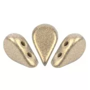 Amos® perlas de vidrio de Puca® 5x8 mm - Stardust Beige x10g