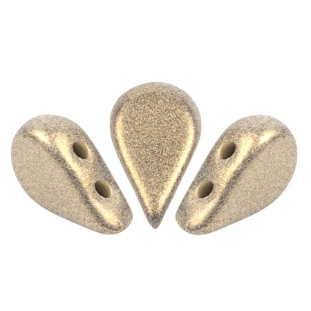 Amos® perlas de vidrio de Puca® 5x8 mm - Stardust Beige x10g