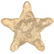 Colgante estrella martillada 34x36 mm - Dorado con oro fino x1|raw }}