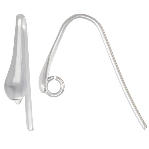 Ganchos para oreja de gota 15 mm - Plata 925 x2