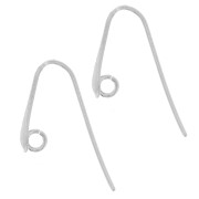 Ganchos para oreja de gota 15 mm - Plata 925 x2