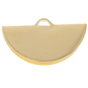 Punta de alicate de media luna 19,5x11 mm 3 micras dorada x1|raw }}