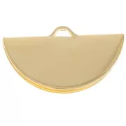 Punta de alicate de media luna 19,5x11 mm 3 micras dorada x1