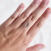 Cuarzo turmalina rectángulo 10.3x7.1 mm - 1.95 cts