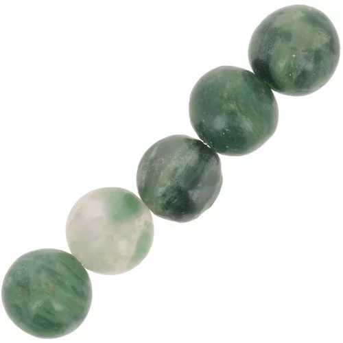 Cuentas redondas 6 mm gema - Jade africano verde x15