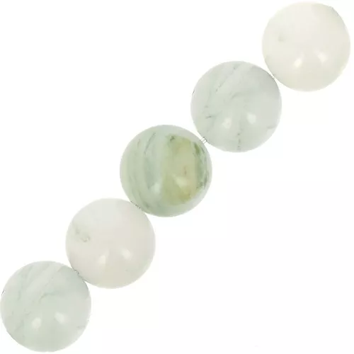 Cuentas redondas 6 mm piedra preciosa - Jade Verde Bingshan Cui x15