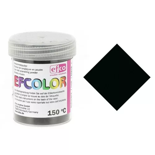 Efcolor Overglaze Polvo Negro x25ml