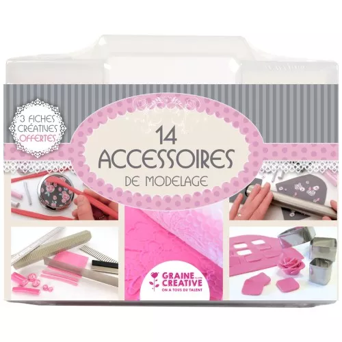 Maletín de accesorios de modelismo - Graine Créative - 14 accesorios
