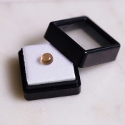 Citrino natural - cabujón redondo - 6.1 mm - 1.1 cts x1