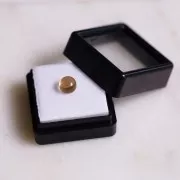 Citrino natural - cabujón redondo - 6.1 mm - 1.1 cts x1