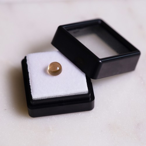 Citrino natural - cabujón redondo - 6.1 mm - 1.1 cts x1