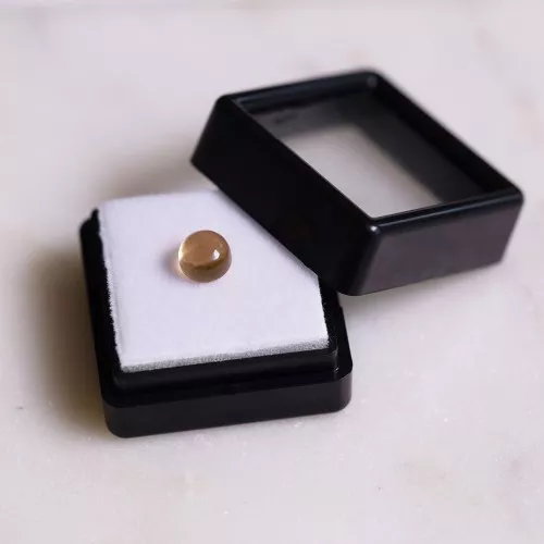 Citrino natural - cabujón redondo - 6.1 mm - 1.1 cts x1