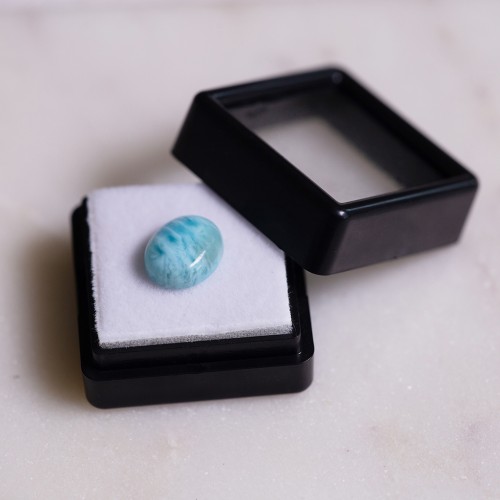 Larimar oval 11.2x9.2 mm - 3.45 cts