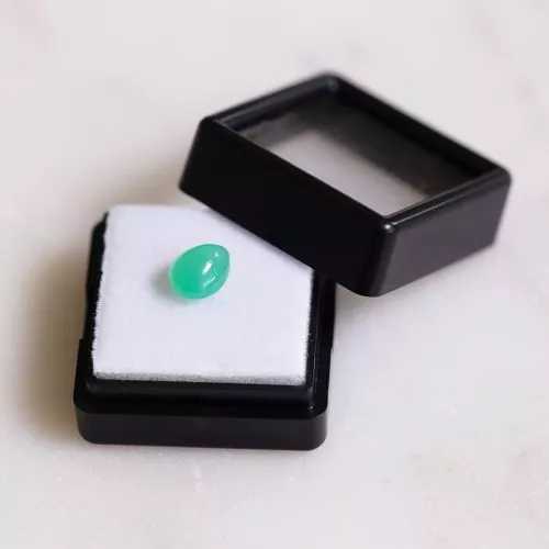 Crisoprasa pera 8x6,3 mm - 1,52 cts