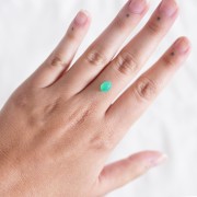 Crisoprasa pera 8x6,3 mm - 1,52 cts