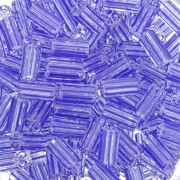 Cuentas de tubo rayadas - Preciosa Ornela Rola 7x3.5 mm Cristal transparente Azul x5g|raw }}