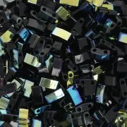 Miyuki Cuentas Miyuki Half Tila 5x2.3x1.9mm HTL-4555 - Jet AB x10g