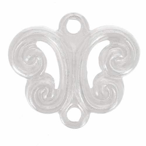 Dijes 2 anillas plateados 8 mm x10