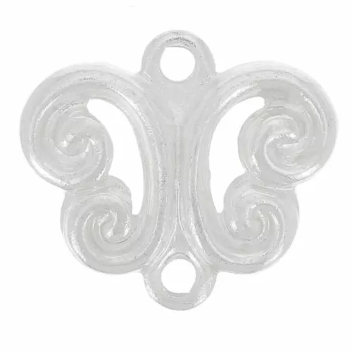 Dijes 2 anillas plateados 8 mm x10