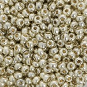 Cuentas Rocalla Miyuki Duracoat 8/0 4201 - Plata galvanizada x 100 g