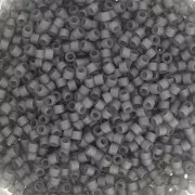 Miyuki Delica 11/0 DB2406 - Mat Transparent Charcoal x8g