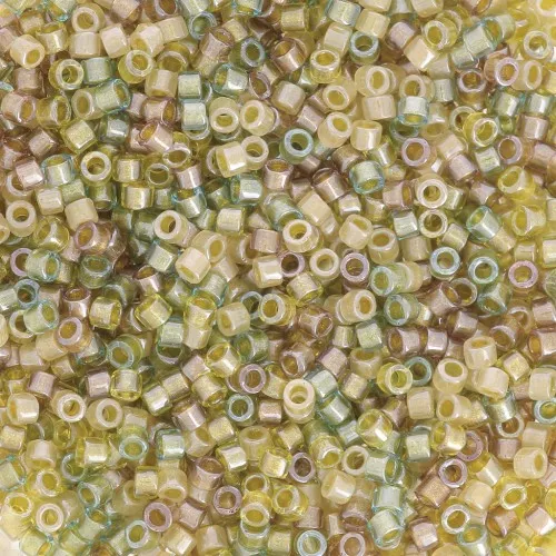 Miyuki Delica 11/0 DB0989 - Sparkling Lined Camouflage Mix x8g
