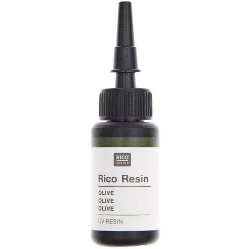 Resina de color UV - Rico Design - Oliva x10ml