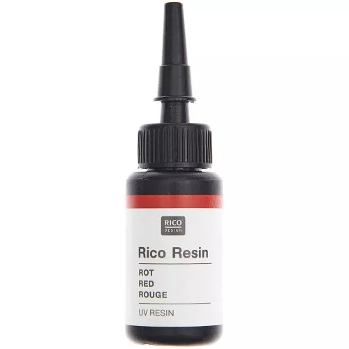 Resina de color UV - Rico Design - Rojo x10ml