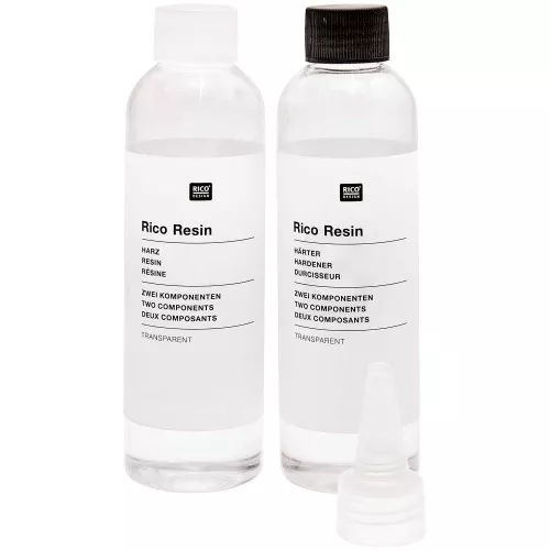 Resina epoxi bicomponente - Rico Design - Transparente x 400 ml