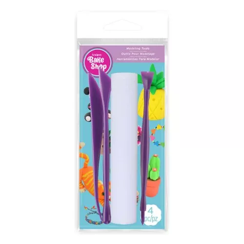 Juego de herramientas para modelar - Sculpey Bake Shop - 4 accesorios x1