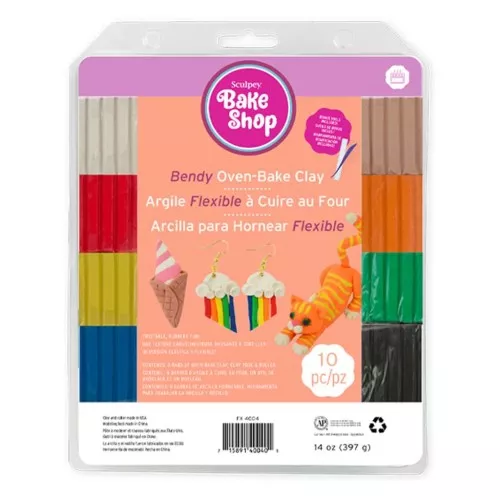 Surtido de 8 masas Sculpey Bake Shop - Flexible - Multicolor x1