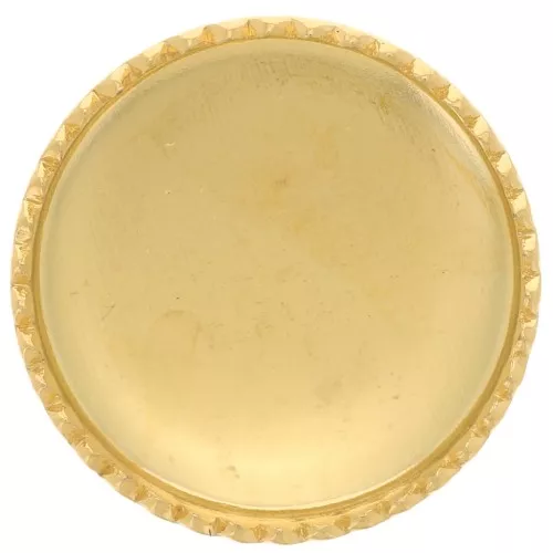 Engaste redondo dentado para cabujón de 10 mm - Dorado con oro fino x1