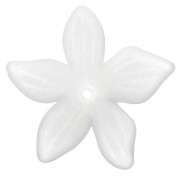 Colgante de flor de 27 mm - Acrílico - Crystal Frosted x1