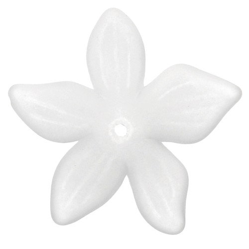 Colgante de flor de 27 mm - Acrílico - Crystal Frosted x1