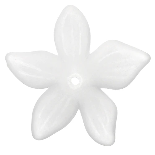 Colgante de flor de 27 mm - Acrílico - Crystal Frosted x1