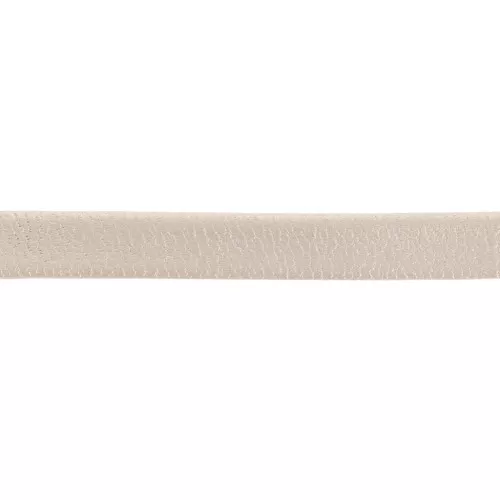 Cordón de cuero reconstituido doble cara 6 mm - Natural metálico x50cm