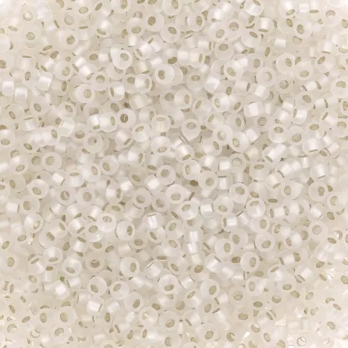 Rocalla Miyuki 15/0 1F - Crystal Silver Lined Mat x8g