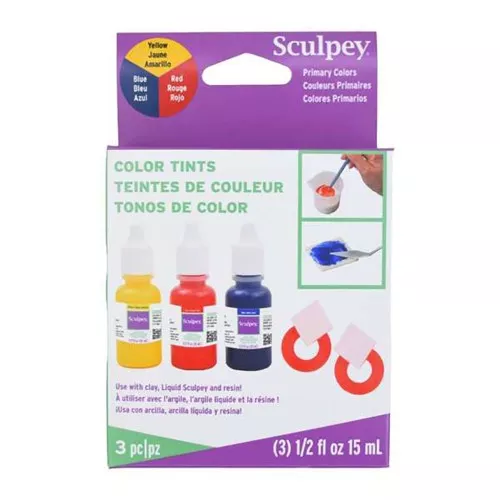 Tintas Sculpey para resina - arcilla líquida - arcilla - Color primario x45 ml