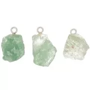 Colgante de piedra en bruto - Mai birthstone - Plata de ley 925 - Aventurina x1