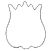 Flor - Mini matriz para moldear estaño 29x24 mm Tulipán Mini matriz para moldear estaño 29x24 mm Tulipán