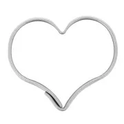 Corazón - Mini cortador para moldear estaño 15x18 mm Corazón Mini cortador para moldear estaño 15x18 mm Corazón