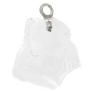 Colgante de piedra en bruto piedra de nacimiento Octubre Plata 925 Cristal de roca x1|raw }}