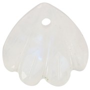 Lentejuela concha 12 mm gema - Piedra luna x1